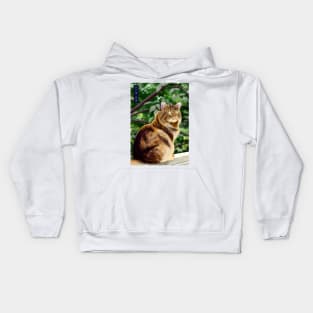 Maine Coon - White Kids Hoodie